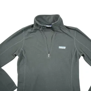 Patagonia Women's XS Black 1/4‎ Zip Fleece Pullover Gorpcore Hiking Camping thumbnail 2