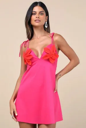 Lulus pink mini dress  thumbnail 1