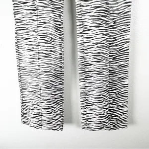 I.AM.GIA Black White Zebra Animal Print Faux Vegan Leather Pants Small Boho thumbnail 7
