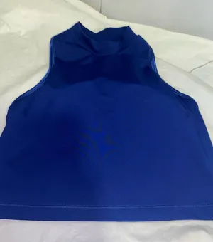Nike Royal Blue Sleeveless High-Neck Tank Top thumbnail 1