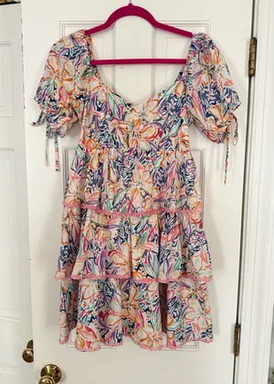 Colorful Ruffle Dress thumbnail 1