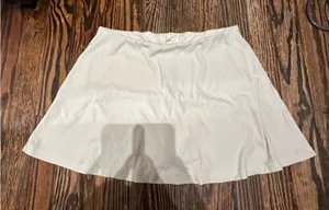SKIMS RIBBED SKORT CREAM Women's Skirt thumbnail 1