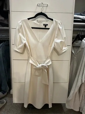 Express white dress thumbnail 3