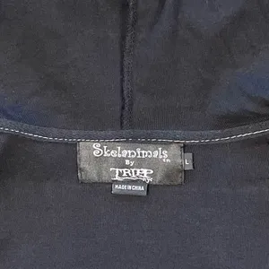 Rare Skelanimals x TRIPP NYC Black Bunny Ears Zip Up Hoodie Size Large thumbnail 11