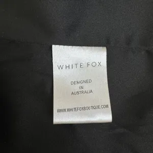 Women's White Fox Strapless Corset Bustier Longline Bra Top Sz Medium Black thumbnail 9