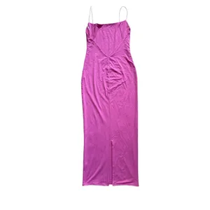 Meshki Maxi Slip Dress Womens Small Pink Spaghetti Strap Backless‎ Square Neck thumbnail 6