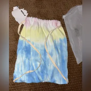 NWT Boys Lie Unreleased Cotton Candy Drawstring Tie Dye Backpack‎ w/signature thumbnail 4
