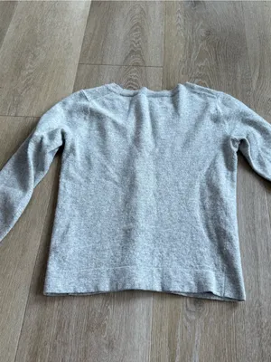 J.Crew Soft Heather Gray Cotton Wool Crewneck Sweater thumbnail 5