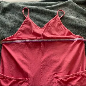 Rae Mode Pink Cotton Lycra Spaghetti Strap Pockets Romper JP5069 Womens‎ Medium thumbnail 6