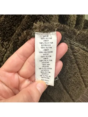 Anthropologie BL^nk London Quilted Faux Fur Jacket – Moss Green – Boho Beaded thumbnail 8