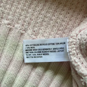 KBB by Kahlana Pink Waffle Knit Oversized Button Front Cardigan Sweater Small thumbnail 7