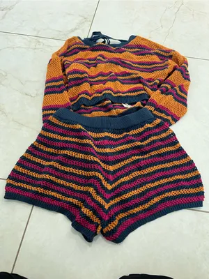Anthropologie Multicolor Striped Knit Set Size XXS thumbnail 5