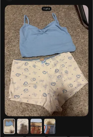Messy Bun Just Chillin Pajama Set thumbnail 2