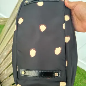 KATE‎ SPADE NY Black with Tan Spots Tote Nylon thumbnail 7