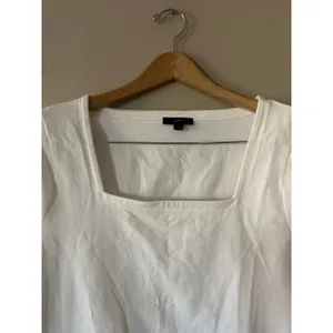 J Crew White Square Neck Long Sleeve Top Size Large thumbnail 3