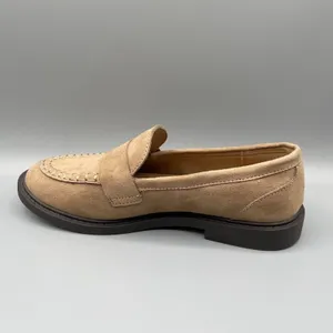 Old Navy Classic Loafers Size 7 Brown Light Academia Schoolgirl Slip on Casual thumbnail 5