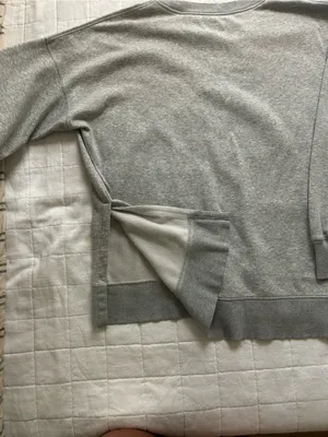 aerie Men's Crewneck Sweater in Heather Gray thumbnail 4