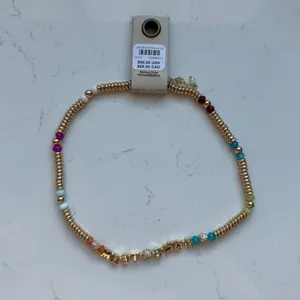 By Anthropologie Beaded‎ Bubble-Letter Necklace - Home Team - NWT thumbnail 6