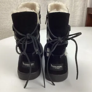 Koolaburra by UGG Shazi Black Suede Short Boots Tie Back Zip Size 9 NWOT thumbnail 5
