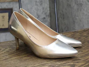 French Connection Womens Kate Flex Pumps Silver Gray 8.5M thumbnail 1