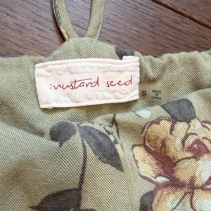 Mustard Seed Floral Green Overalls - C19-002 thumbnail 5