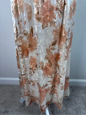 Dazy Floral Crushed Velvet Maxi Dress – Size L, Stunning Occasion Wear thumbnail 4