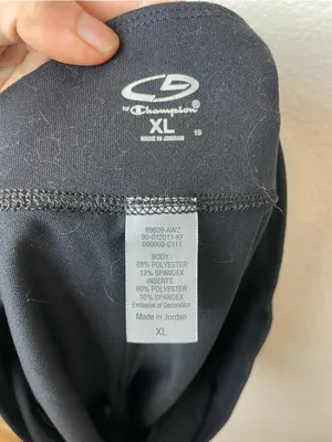 Champion Black Performance Bike Shorts Size XL thumbnail 5