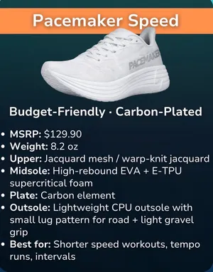 PACEMAKER Speed Running Shoe, 8.5W/7.5M Lightweight thumbnail 10