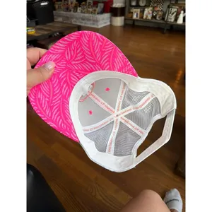 Vineyard Vines Pink Palm Leaf Trucker Hat adjustable thumbnail 2