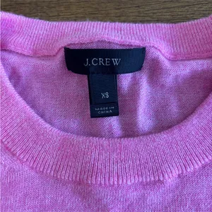 J. Crew Women's Hot Pink Merino Wool Crewneck Thin Knit Long Sleeve Size XS thumbnail 5