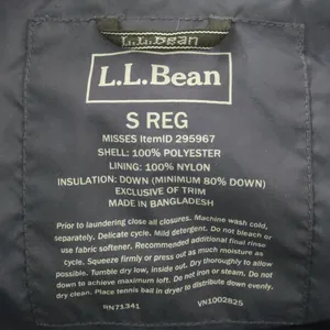 LL Bean‎ Women's Puffer Jacket Size Small Regular Blue thumbnail 6