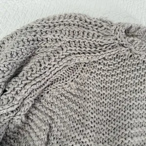 Free People Light Gray Chunky Knit Sweater thumbnail 3