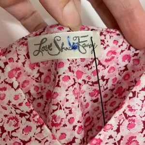 LoveShackFancy LSF Jessie Silk-Blend Mini Floral Feminine Pink Dress Small thumbnail 13