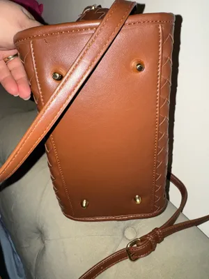 Urban Outfitters Kristie Crossbody Brown Chic leather bag woven texture thumbnail 7