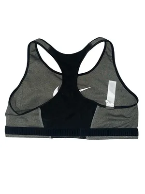 Women's Nike Victory Shape Grey/Black High Support Non Padded Sports Bra thumbnail 4