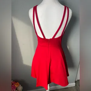 Lulus Red Sleeveless Fit & Flare Mini Dress – Perfect for Cocktail or Date Night thumbnail 4