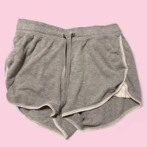 Grey Athletic Works shorts with white trim thumbnail 1