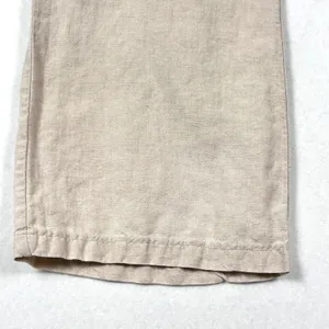 VTG GAP 100% Linen Pants Women's Wide Leg Drawstring Trousers Beige Tan Size 10‎ thumbnail 5