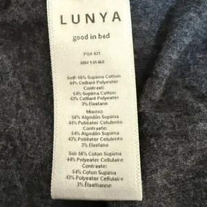 Lunya Restore Base Shirt Womens Small Charcoal Gray Supima Cotton Loungewear Tee thumbnail 7