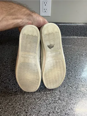 Kelly & Katie Men's Ribbed Slip-On Loafers in Cream with Tan Heel thumbnail 4