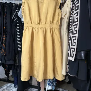 Club Monaco Mustard Ruffle Sleeve Fit And Flare Dress Womens 6 New NWT thumbnail 12