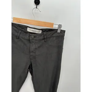 Abercrombie‎ Gray Suede Pants Slight Stretch Flat Front Womens Size 6 thumbnail 2