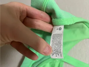 lululemon athletica Neon Green Strappy Sports Bralette thumbnail 4