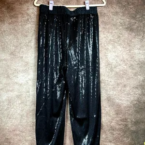 Shavonne Dorsey Sequin Jogger Black M thumbnail 6