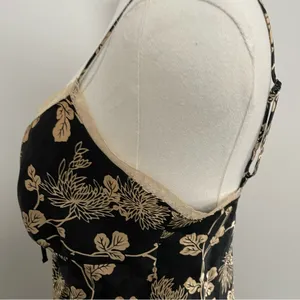 Vintage Victorias Secret Top Cami Nighty Babydoll Lace Floral Tie Front Y2K thumbnail 5