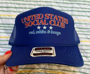United States social club 4th of July trucker hat thumbnail 1