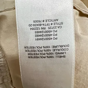 Aritzia Wilfred Opera Babydoll Dress Womens M Tan Cream Taffeta‎ Puff Sleeve thumbnail 14