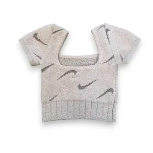 NWT NIKE Sportswear Phoenix Cozy Boucle Knit Crop Top thumbnail 3