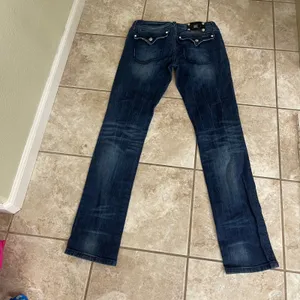 Miss Me Bradbury Skinny Jeans Dark Wash Embellished Flap Pocket 31 women's thumbnail 9