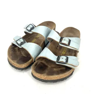 Birkenstock Sydney Light Blue Leather Sandals Womens EU 37 US 6 Regular thumbnail 8